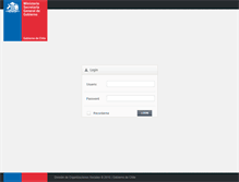 Tablet Screenshot of oirs.msgg.gob.cl